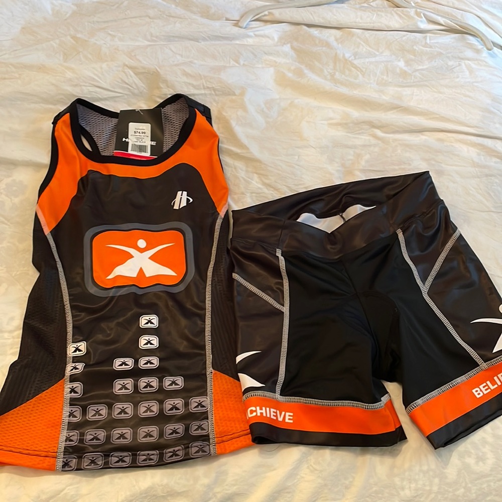 Triathlon tank and shorts set